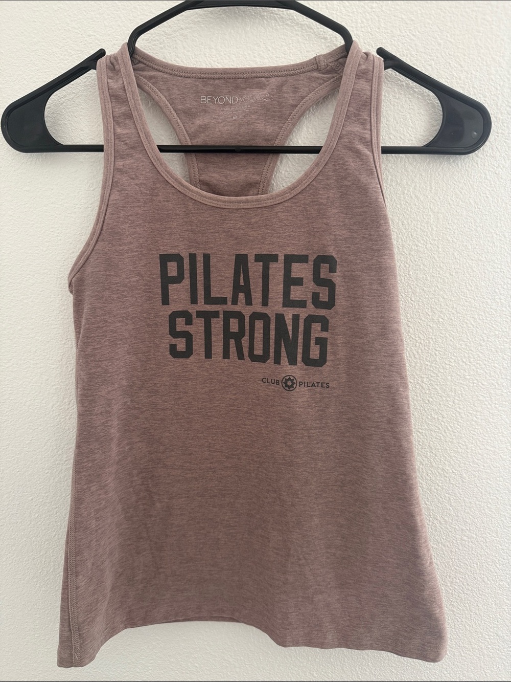 Club Pilates and Beyond Yoga Pilates Strong Mauve Tank Top